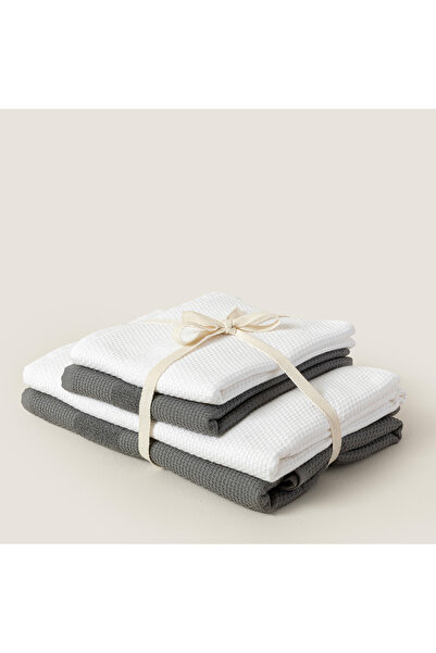 Chakra Sobeska 100% Βαμβακερό Οικογενειακό Σετ Λευκό/Ανθρακί