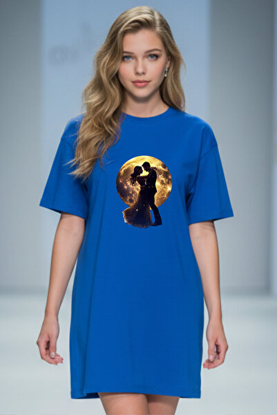 Pink Sky Γυναικείο μπλουζάκι με κοντό μανίκι και λαιμόκοψη, μεγάλο μέγεθος, ν...