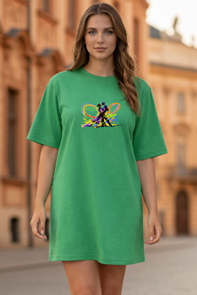 Pink Sky Γυναικείο μπλουζάκι με κοντό μανίκι και λαιμόκοψη, μεγάλο μέγεθος, ν...