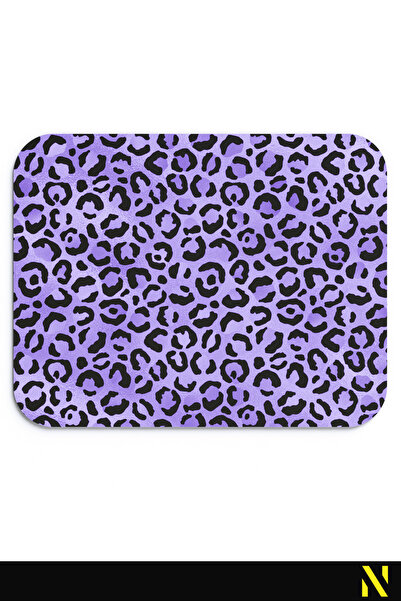 nilizma Εργονομικό mouse pad με μοτίβο λεοπάρ, μωβ, με αντιολισθητική βάση, γ...