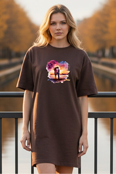 Pink Sky Γυναικείο μπλουζάκι με κοντό μανίκι και λαιμόκοψη, μεγάλο μέγεθος, ν...