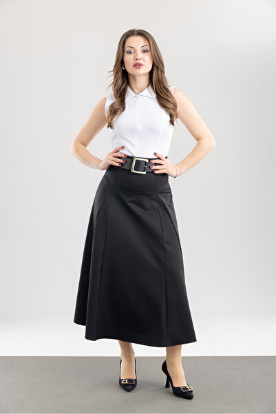 TUĞBA ERGÜL Γυναικεία φούστα Nikol με λεπτομέρεια ζώνης