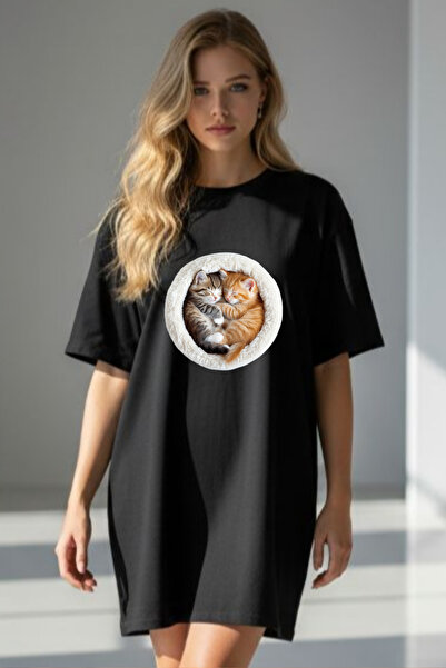 Pink Sky Γυναικείο μπλουζάκι με κοντό μανίκι και λαιμόκοψη, μεγάλο μέγεθος, ν...