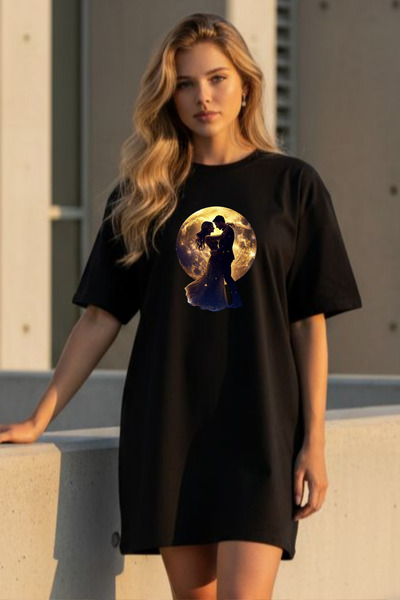 Pink Sky Rochie tricou cu mânecă scurtă și decolteu rotund pentru femei de mă...