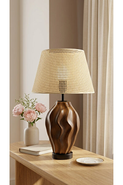 Decodelight Stone Dalga Model Seramik Ayaklı Dekoratif Krem ,Siyah ve Hazeran...