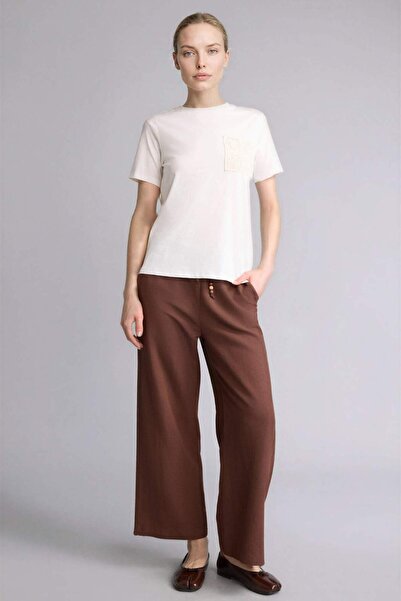 DeFacto Ίσιο παντελόνι από λινό μείγμα Capri E6109AX26SM