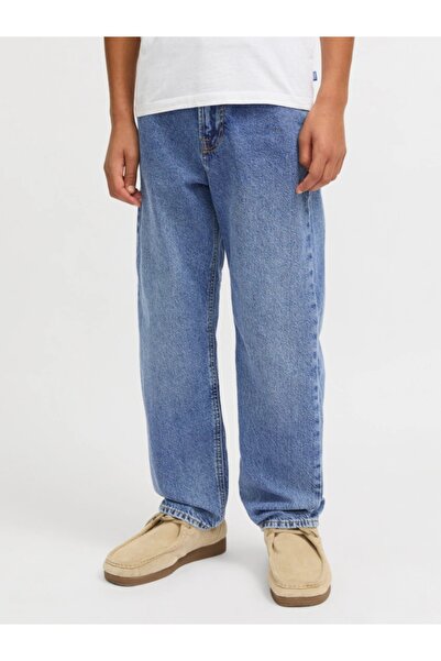 Jack & Jones Τζιν για αγόρια, CHRIS, ψηλόμεσο και με χαλαρή γραμμή, Μπλε