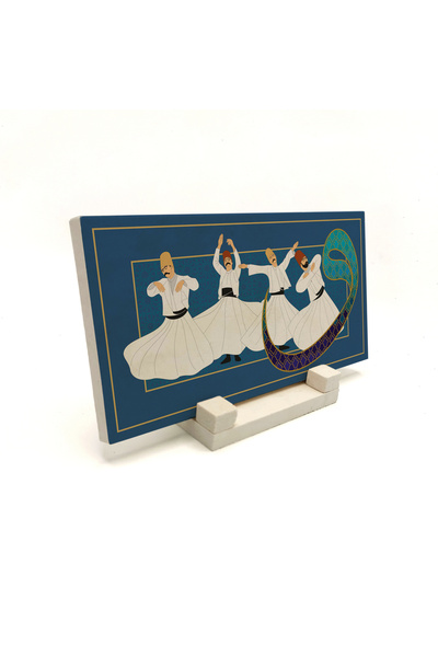 Sadrazam Επιτραπέζια θήκη για υπολογιστή με εκτύπωση Semazenler Stone 10x20 D...