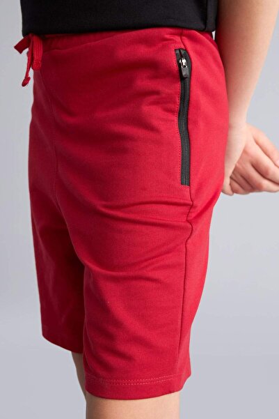 DeFacto 100% Cotton Oversized Sweatshirt Fabric Shorts for Boys H2027A826Sm