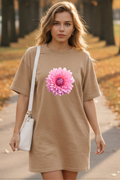 Pink Sky Plus Size Women Short Sleeve Crew Neck T-Shirt Dress Nightgown Comfy...