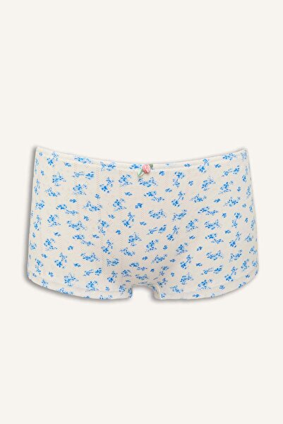 DeFacto Βαμβακερό μποξεράκι με φλοράλ δαντέλα G2630AX26SP