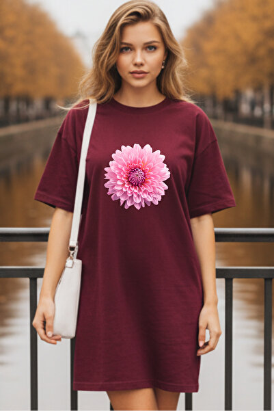 Pink Sky Γυναικείο μπλουζάκι με κοντό μανίκι και λαιμόκοψη, μεγάλο μέγεθος, ν...