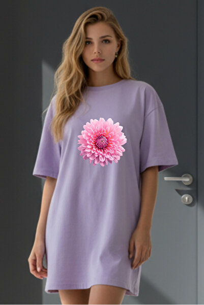 Pink Sky Γυναικείο μπλουζάκι με κοντό μανίκι και λαιμόκοψη, μεγάλο μέγεθος, ν...