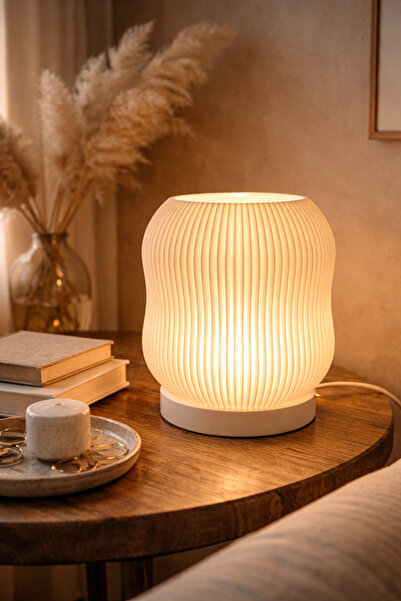 The Shogun Aurelix Soft Form Modern Living Room and Bedroom Lamp