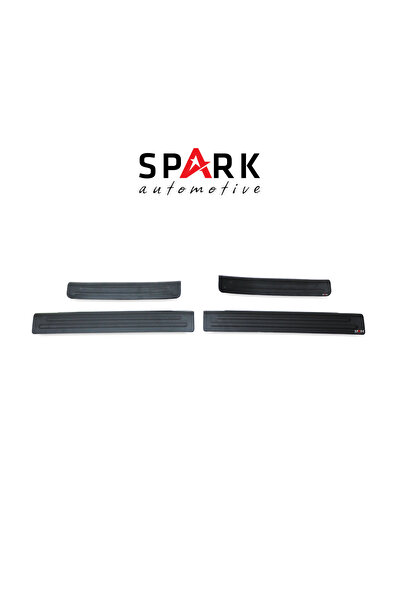 Spark Automotive Dacia Sandero 2021 Set 4 Parça Kapı Eşiği Siyah Mat Asa Kum ...
