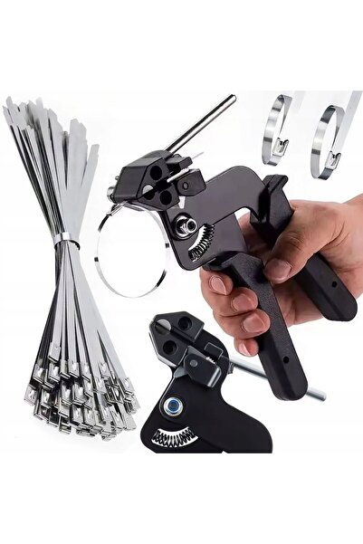 Rosfix Set de cleme 12 piese – Cu tăietor încorporat |   100 Cleme din inox d...