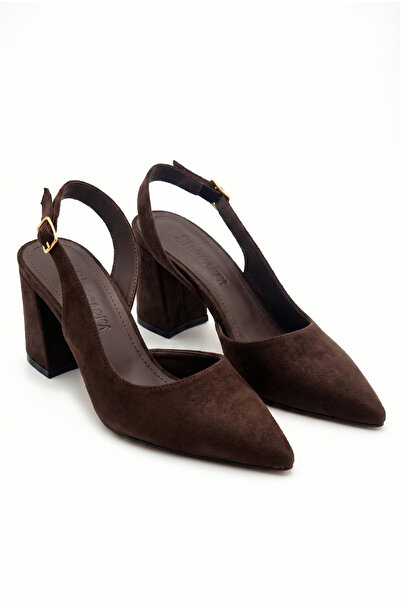 Shoesers Γυναικεία παπούτσια με χοντρό τακούνι, ασύμμετρα με λουράκια και μυτ...