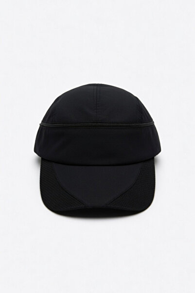 Mollycrush Unisex Μαύρο Αθλητικό Καπέλο Εξωτερικού Χώρου με Λεπτομέρεια από Φ...