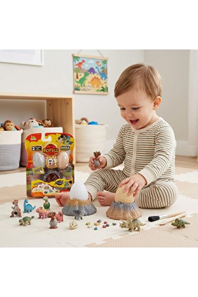 BAYBEE Dinosaur Egg Toy Set with Volcano Smash & Rebuild STEM Learning Toy fo...