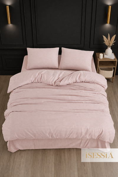 Isessia Σετ Παπλωματοθήκη από Βαμβακερό Σατέν Mood με Διπλά Σεντόνια |   200 ...