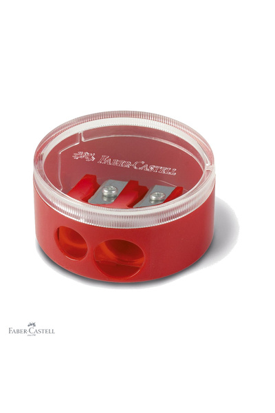 Faber Castell Ascuțitoare dublă cu recipient Faber-Castell, din plastic, pent...