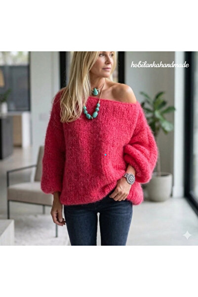 hobilanka Χειροποίητο πλεκτό πουλόβερ