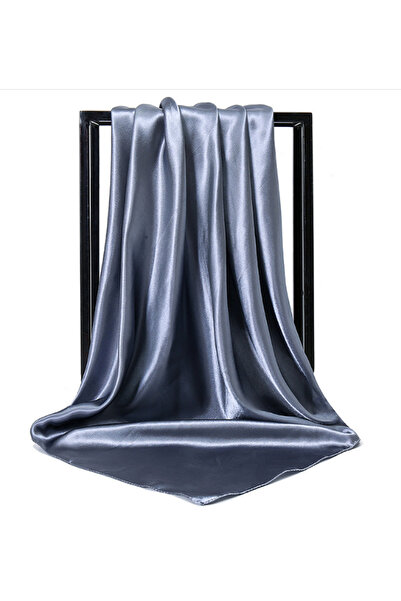 Deserto Fashion Pure Color Shiny Polyester Satin Scarf - Vibrant Shades with ...
