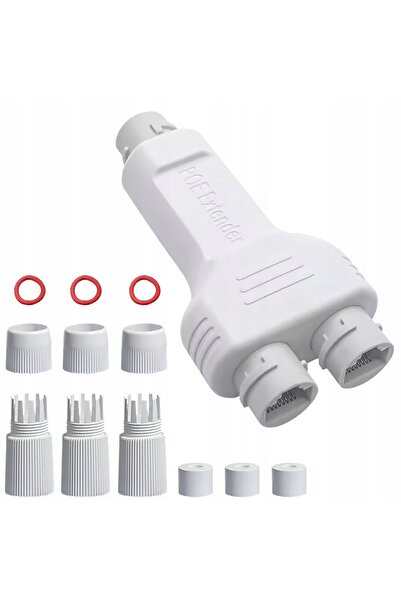 Rosfix SPT-POE/2-POE-OUTDOOR-V2 Extensor PoE – De exterior, etanș, 30W |   10...