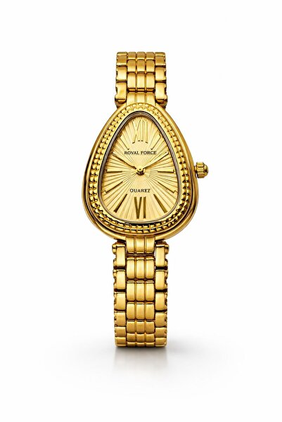 royal force Bellora RF014L Women’s Luxury Analog Watch Gold Stainless Steel B...
