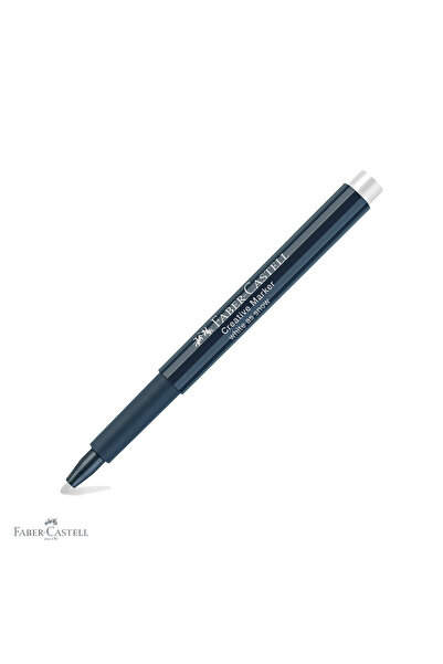 Faber Castell Marker creativ alb Faber-Castell, vârf de 1,5 mm, pentru hârtie...