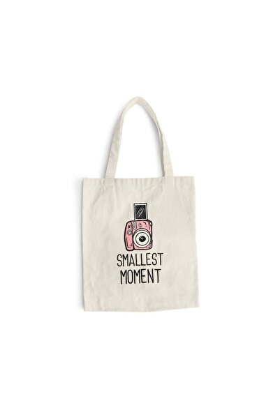 Intelli Cotton shopping bag with long handles, Smallest Moment, 38×42 cm, VA227