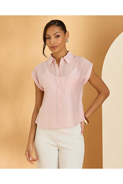 REDTAG Women Pink Embellished Blouse