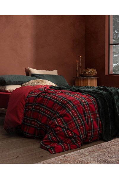 Madame Coco Andray Einzelbettbezug-Set mit Decke - Grün