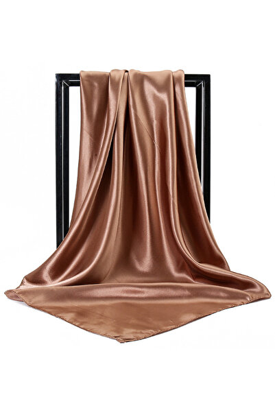 Deserto Fashion Pure Color Shiny Polyester Satin Scarf - Vibrant Shades with ...