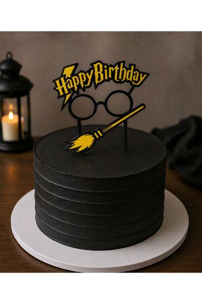 DigiArtisan3D Harry Potter Happy Birthday Pasta Üstü Yazısı -Pasta Dekorasyon...
