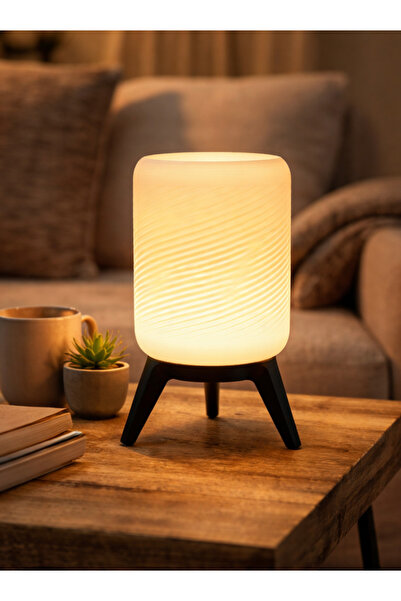 The Shogun Elyra Spiral Touch Table Lamp