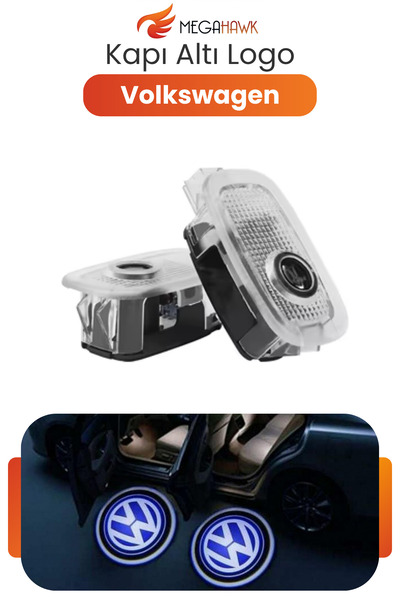 MEGAHAWK Araç Kapı Altı Logo Volkswagen Işığı 2’li Set LED Kapı Karşılama Lam...