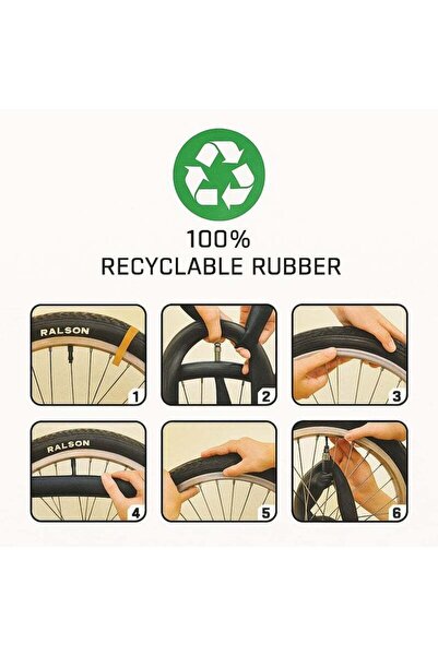 RALSON 24 Inch Bicycle Inner Tube (37-540 / 24x1 3/8) | 35mm DV Dunlop Valve | Butyl Rubber Replacem