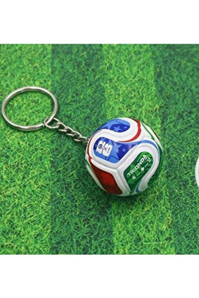 trionda Breloc Minge Fotbal, Accesoriu Chei, Design Sport, Culori Mixte