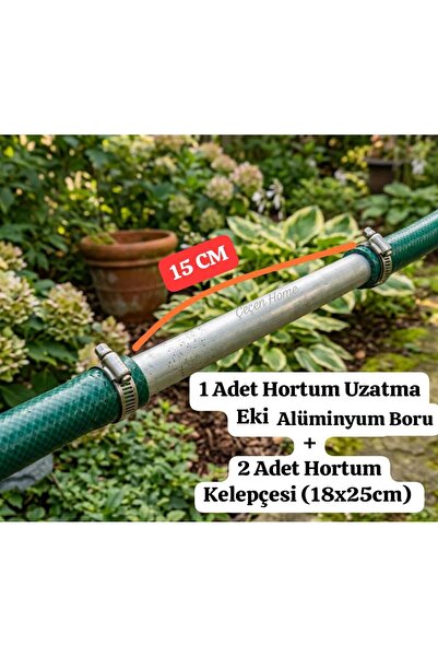 ÇEÇEN HOME 1 komad aluminijskog creva (prečnika 18 mm) spojna cev + 2 komada ...