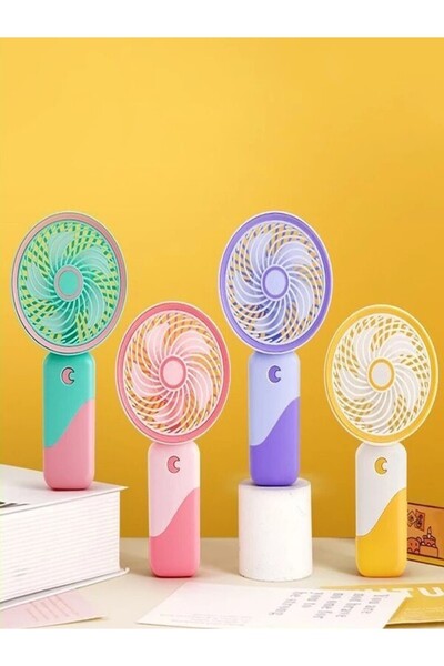 Inovaxis Kulak ve Ay Tasarımlı Mini Taşınabilir Vantilatör Şarj Edilebilir Fan