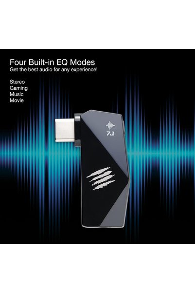 Global Dünya Gümrük Mad Catz F.R.E.Q. Dac-L Virtual 7.1 High-Resolution Type-C Player Audio Card Converter