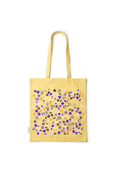 Intelli ® Eco-friendly Cotton shopping bag with long handles, Flowers Collect...