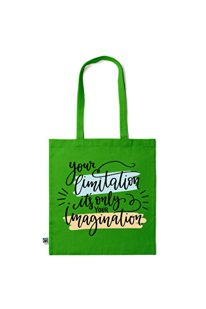 Intelli ®   Οικολογική βαμβακερή τσάντα αγορών με μακριά χερούλια, Φαντασία, ...