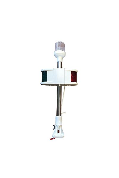 Saray Seyir Feneri Kombine Bayrak Direği 40cm 12V Led