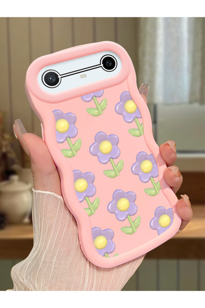 PATTERNOVA Tecno Spark Slim/Pova Slim Uyumlu güzel çiçek desenli, dayanıklı k...