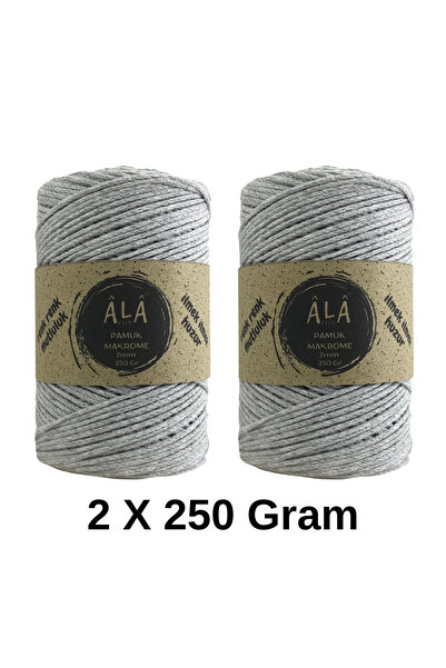 aladepo 2 komada pamučnog makrame konca 2mm lančić za makrame torbe 250 grama...