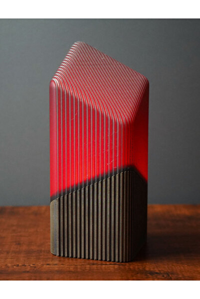 The Shogun Prisma Edge Modern Decorative Table Lamp Geometric Lampshade Desig...
