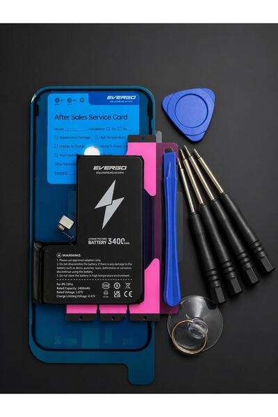 evergo İPHONE 13 PRO GÜÇLENDİRİLMİŞ (3400 MAH)UYUMLU MUCİZE BATARYA