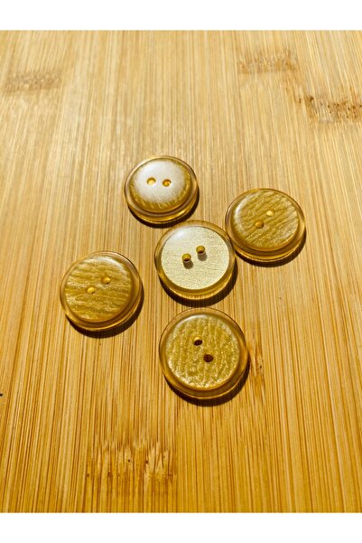 Lorin hobi Shiny Self-Circling Button 16 mm 10 Pieces White Cement